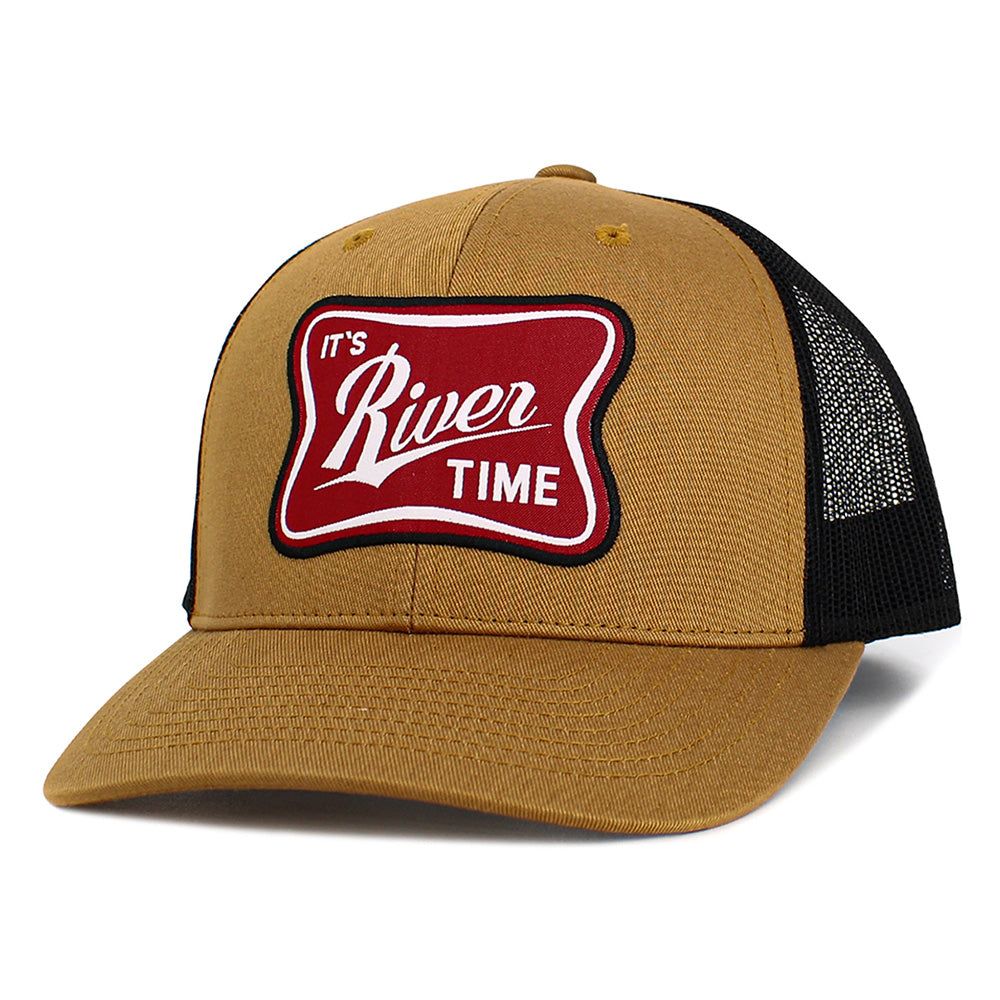 HATEGORY The River Time Patch Pointed Mesh Back Hat
