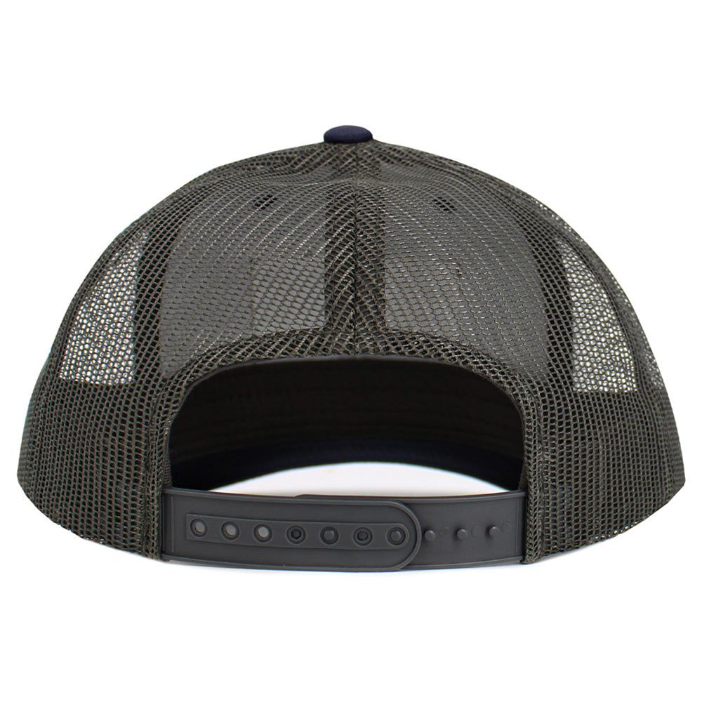 HATEGORY American USA Flag Patch Pointed Mesh Back Trucker Hat