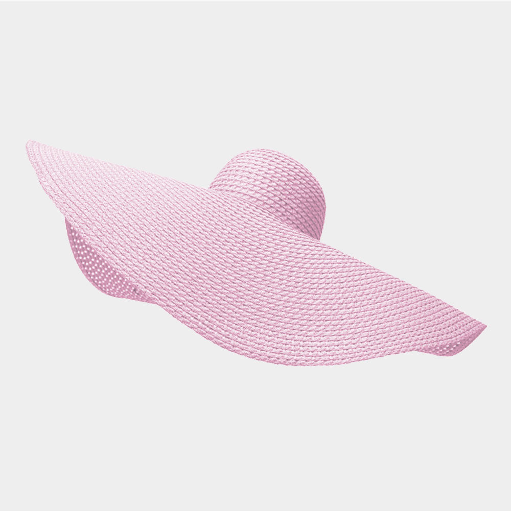 HATEGORY Open Weave Wire Brim Straw Sun Hat