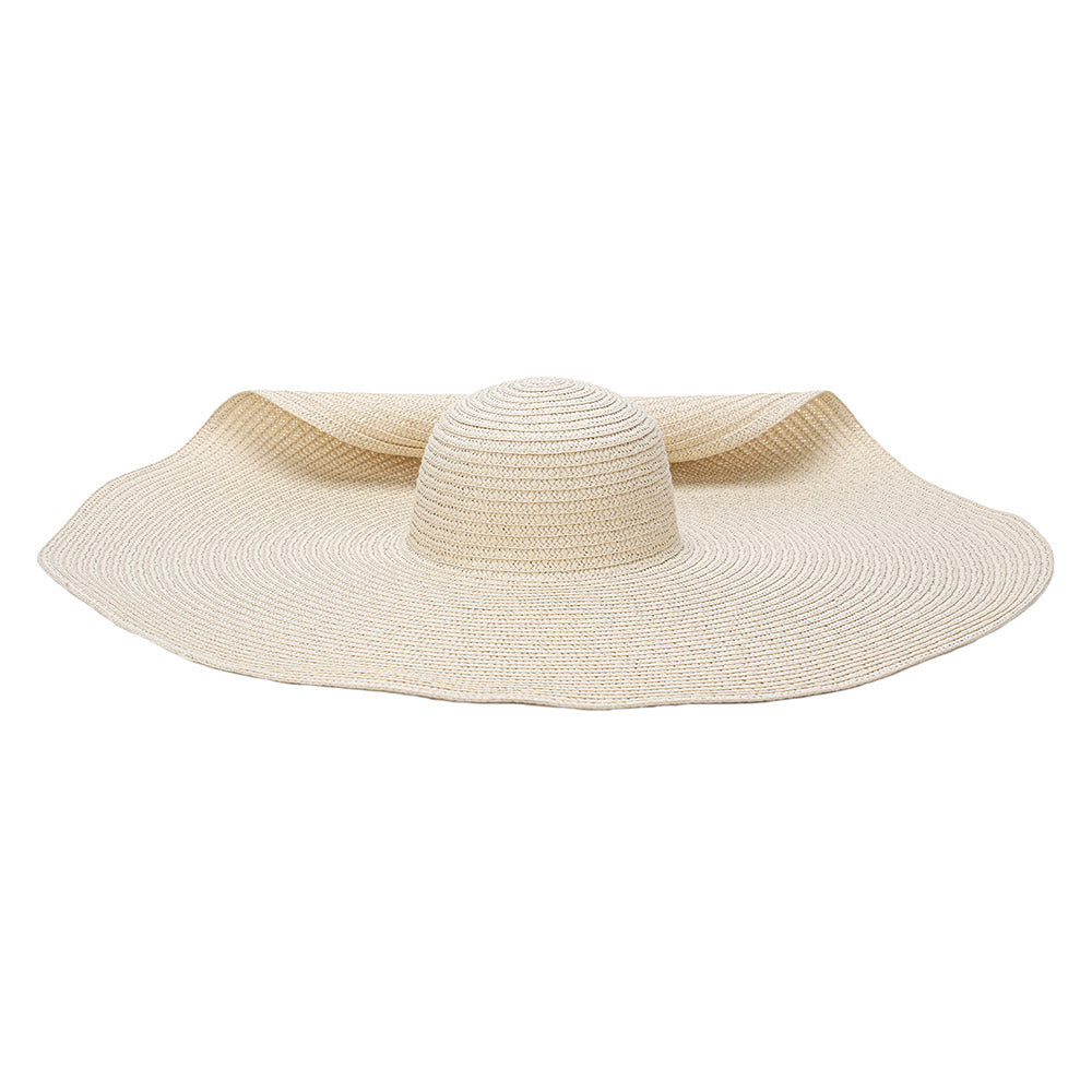 HATEGORY Solid Straw Sun Hat