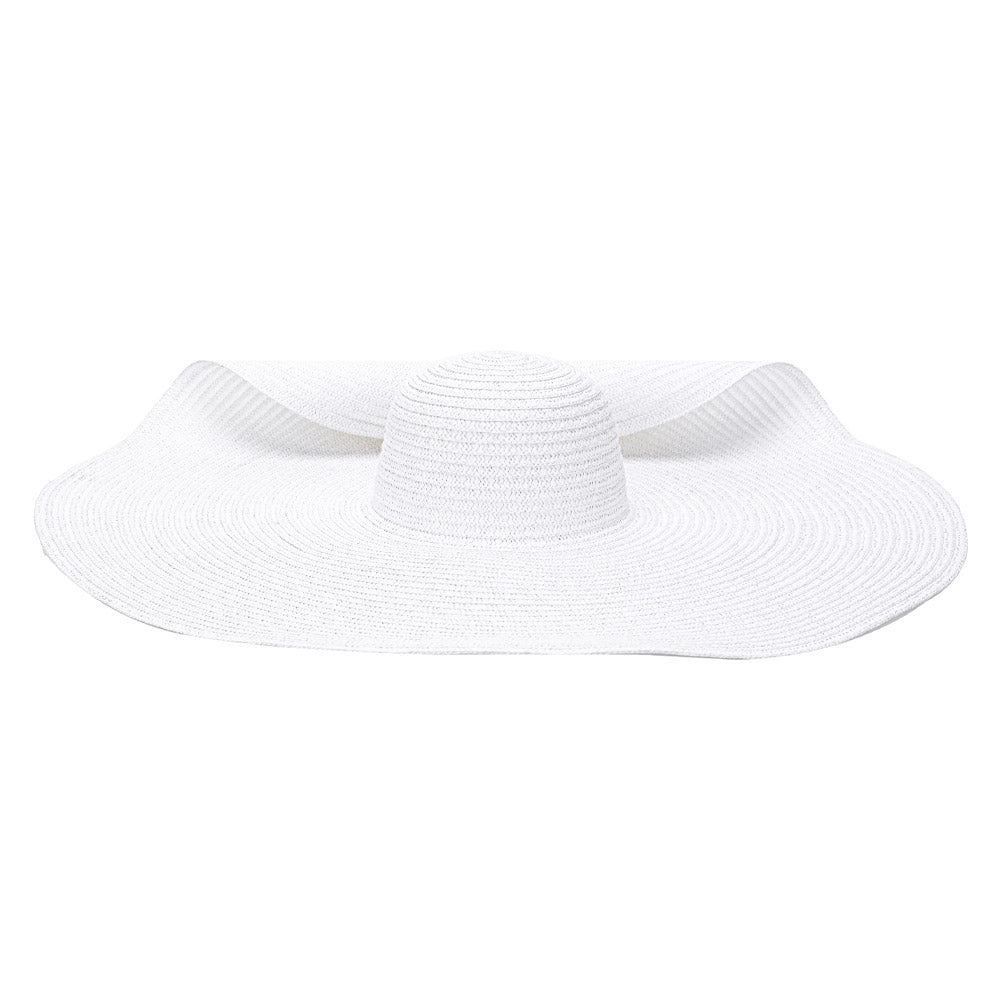 HATEGORY Solid Straw Sun Hat