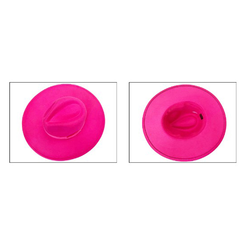HATEGORY Bow Band Pointed Solid Panama Hat