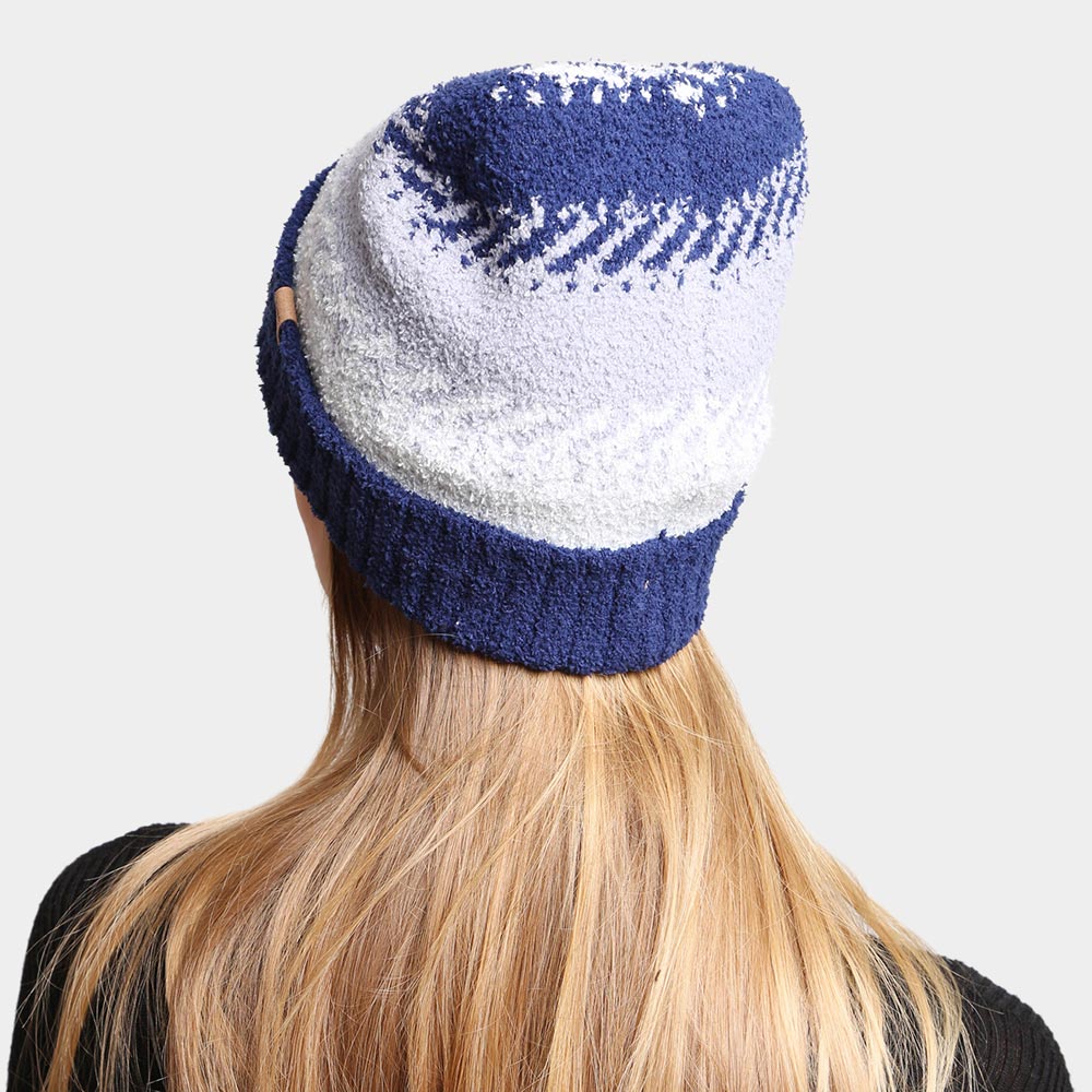 HATEGORY Mixed Knit Beanie