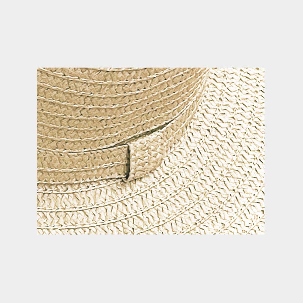 HATEGORY Solid Straw Sun Hat