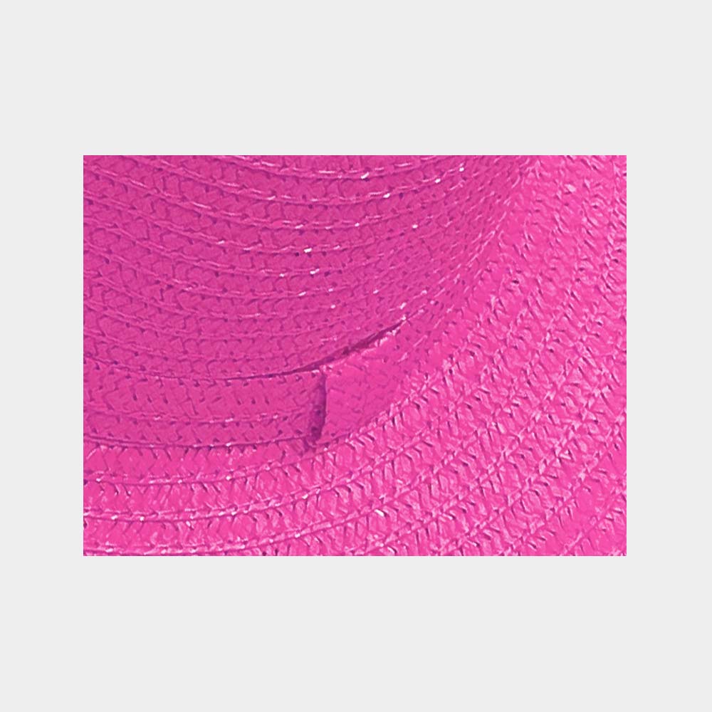 HATEGORY Solid Straw Sun Hat