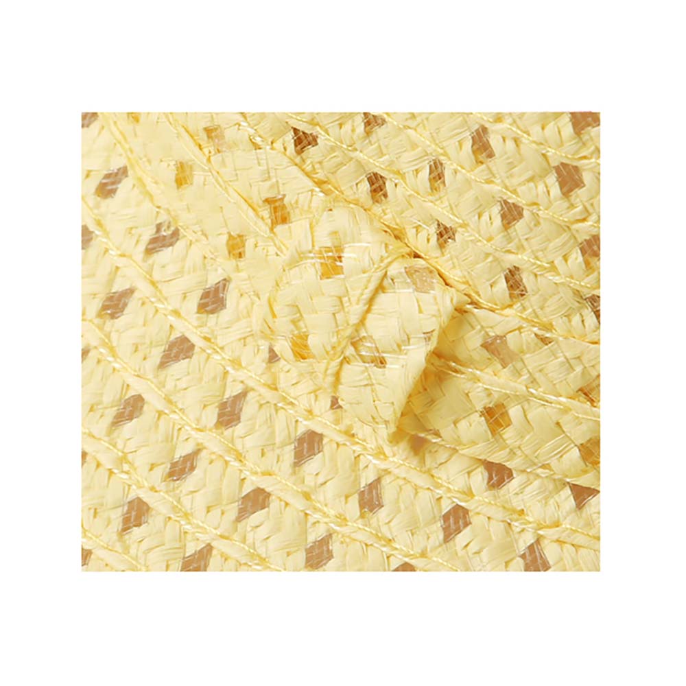 HATEGORY Cut Out Straw Sun Hat