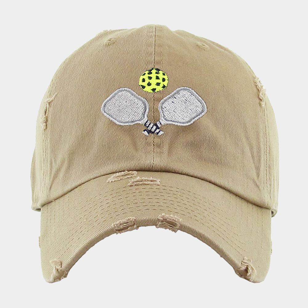 HATEGORY Pickleball Paddle Ball Vintage Baseball Cap
