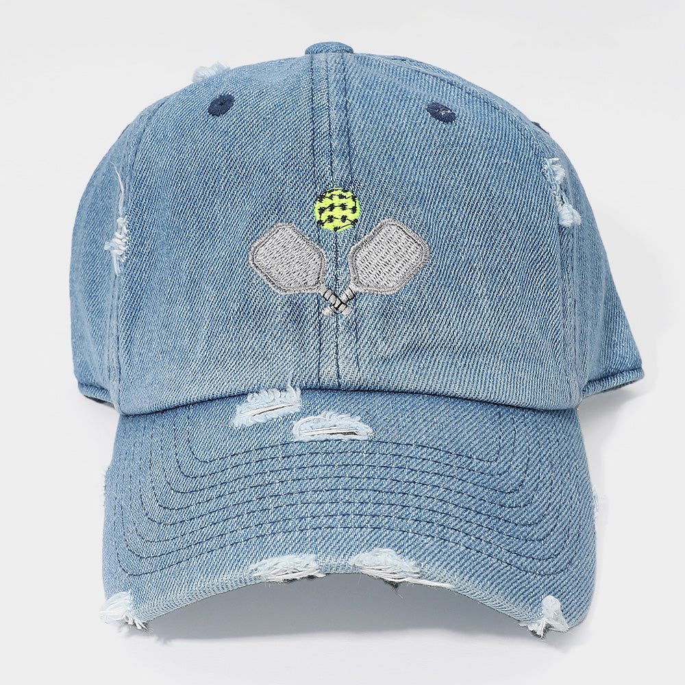 HATEGORY Pickleball Paddle Ball Vintage Baseball Cap