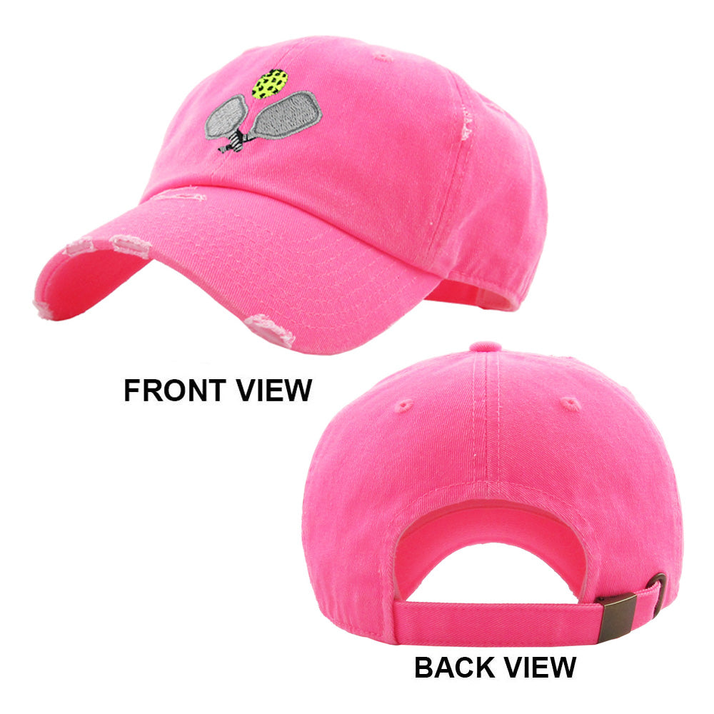 HATEGORY Pickleball Paddle Ball Vintage Baseball Cap