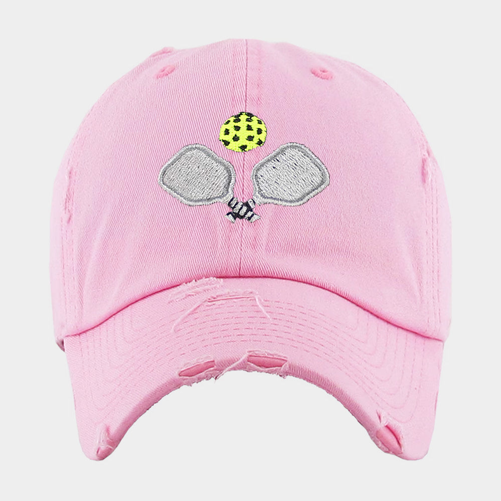 HATEGORY Pickleball Paddle Ball Vintage Baseball Cap