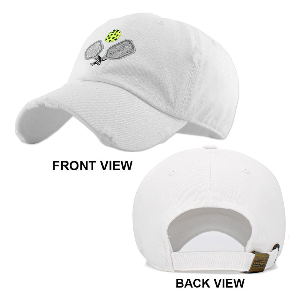 HATEGORY Pickleball Paddle Ball Vintage Baseball Cap