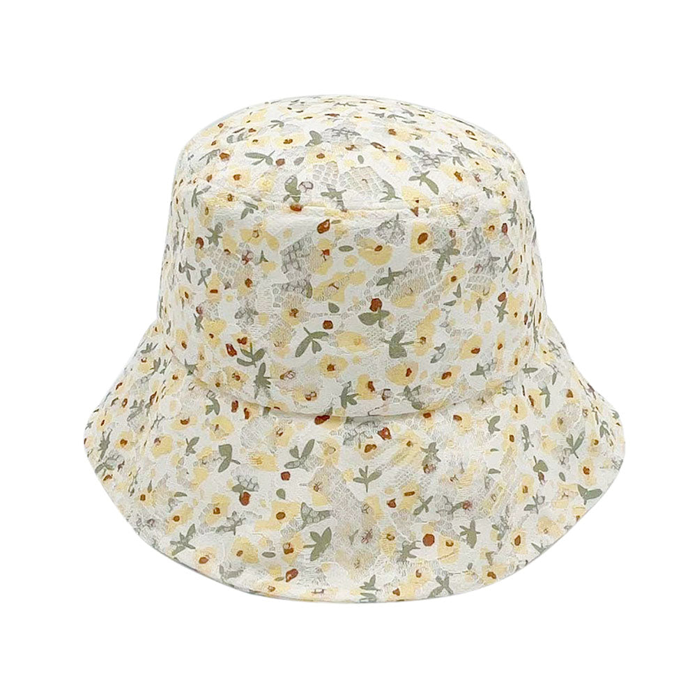 HATEGORY Flower Patterned Bucket Hat