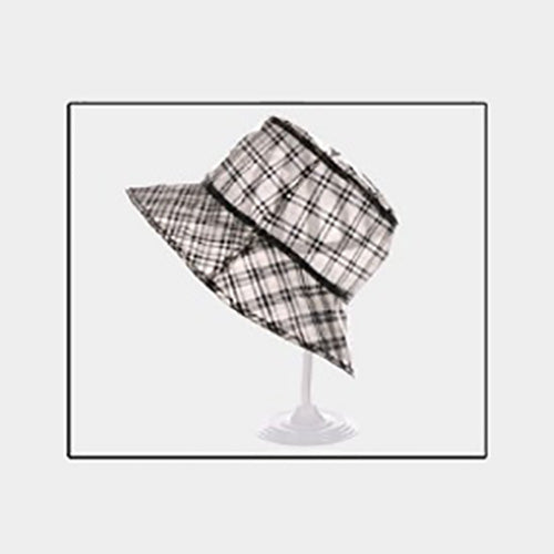 HATEGORY Plaid Check Pattern Bucket Hat