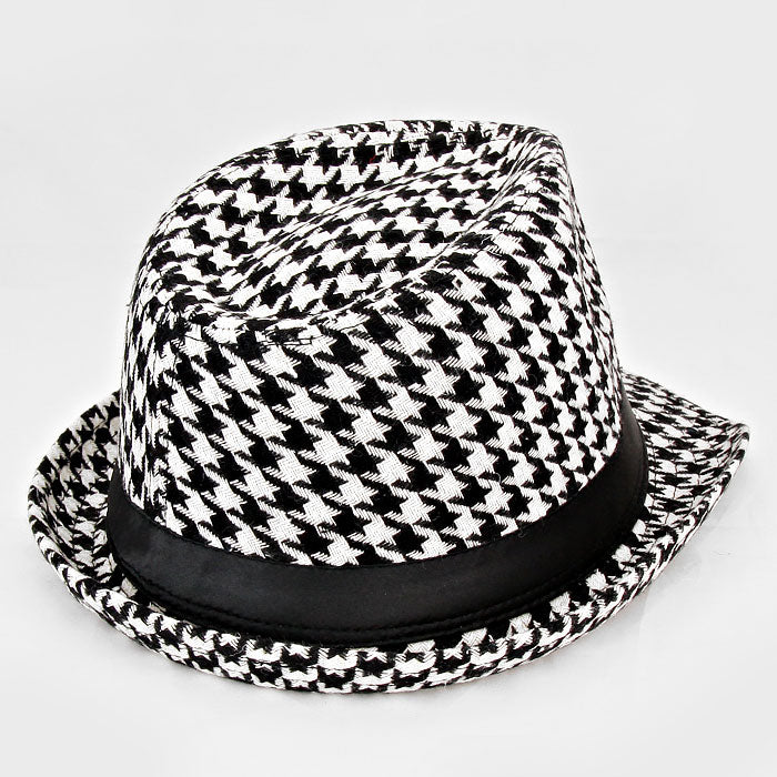 HATEGORY Houndstooth Check Fedora