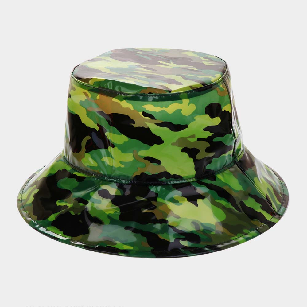 HATEGORY Camouflage Pattern Bucket Sun Hat