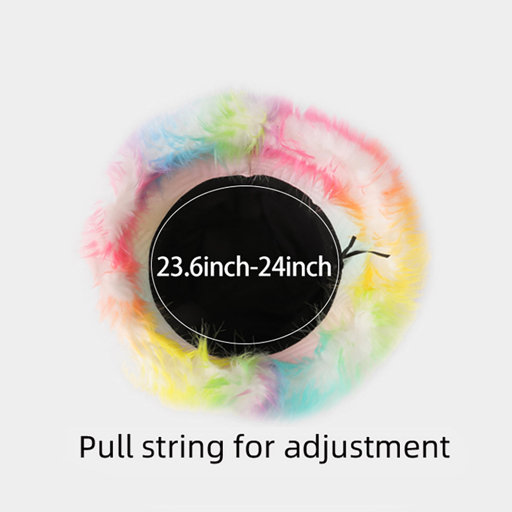 HATEGORY Faux Fur Trimmed Bucket Hat