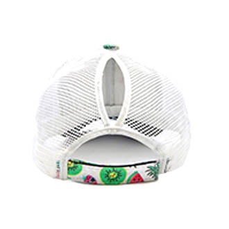 HATEGORY Pineapple Watermelon Kiwi Pattern Mesh Back Baseball Cap