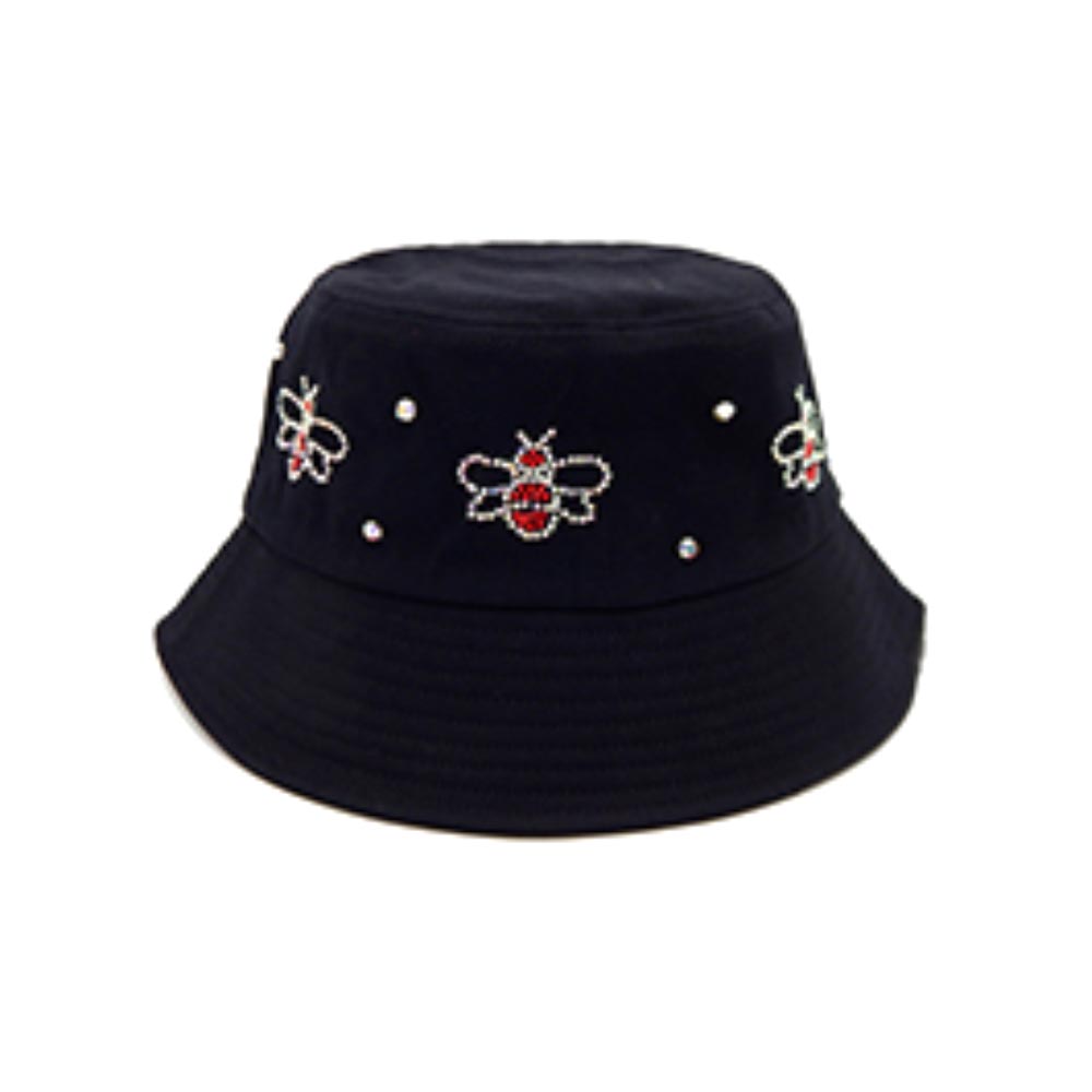HATEGORY Bling Honey Bee Bucket Hat