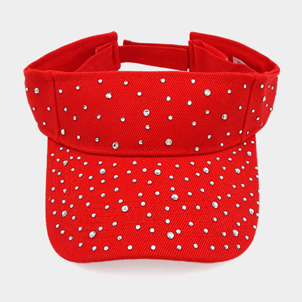 HATEGORY Bling Studded Visor Hat