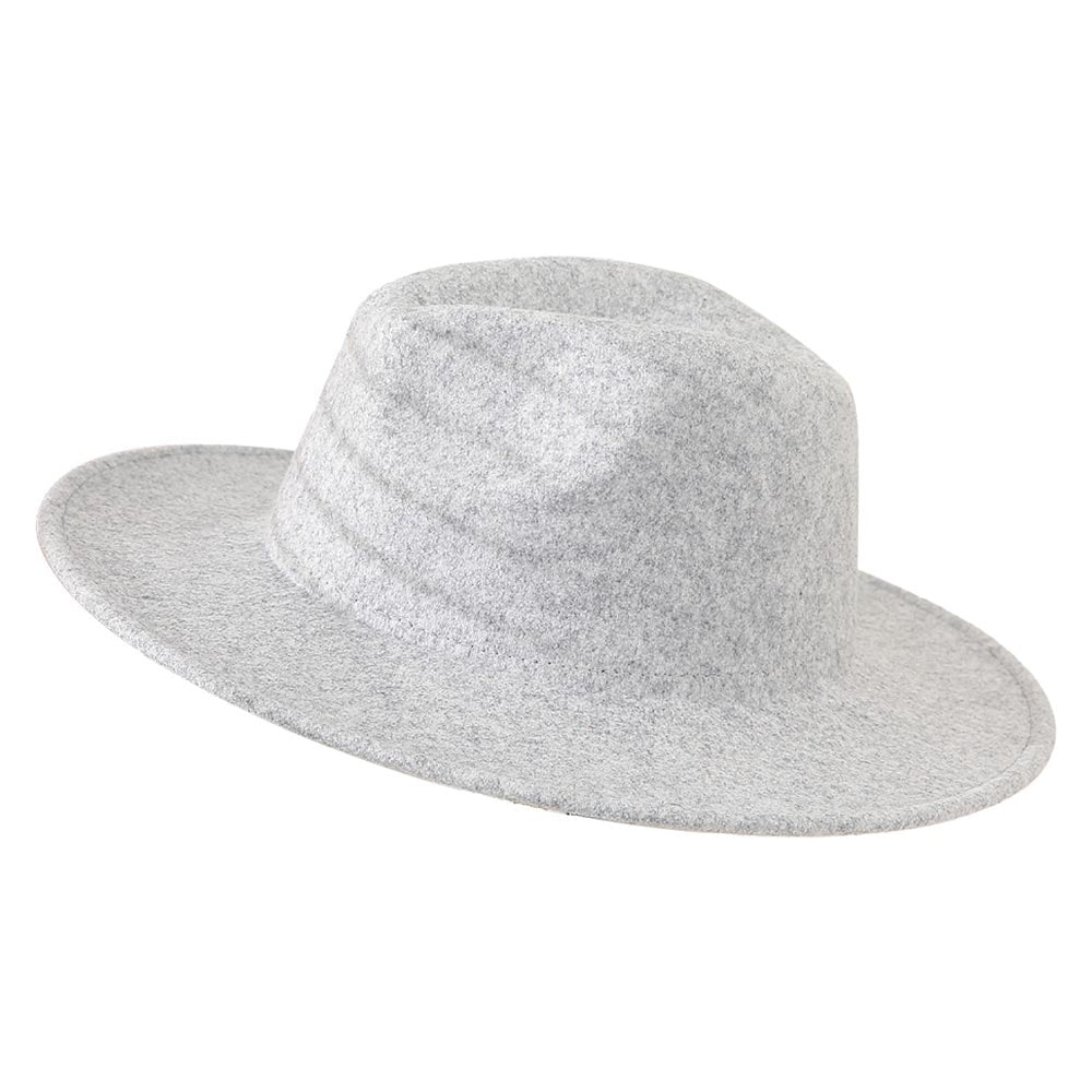 HATEGORY Felt Solid Panama Hat