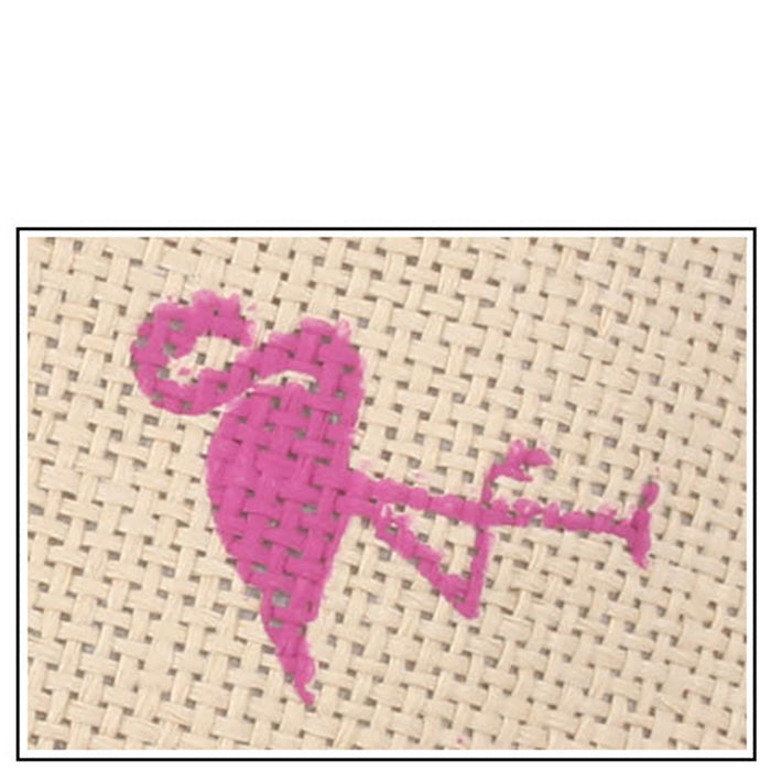 HATEGORY Flamingo Patterned Straw Fedora