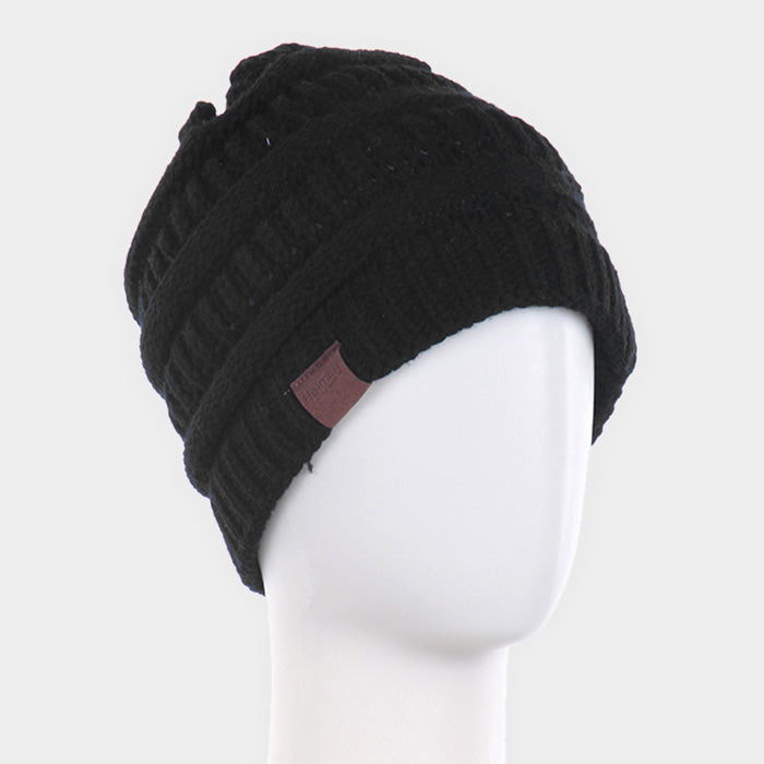 HATEGORY Soft Cable Knit Beanie