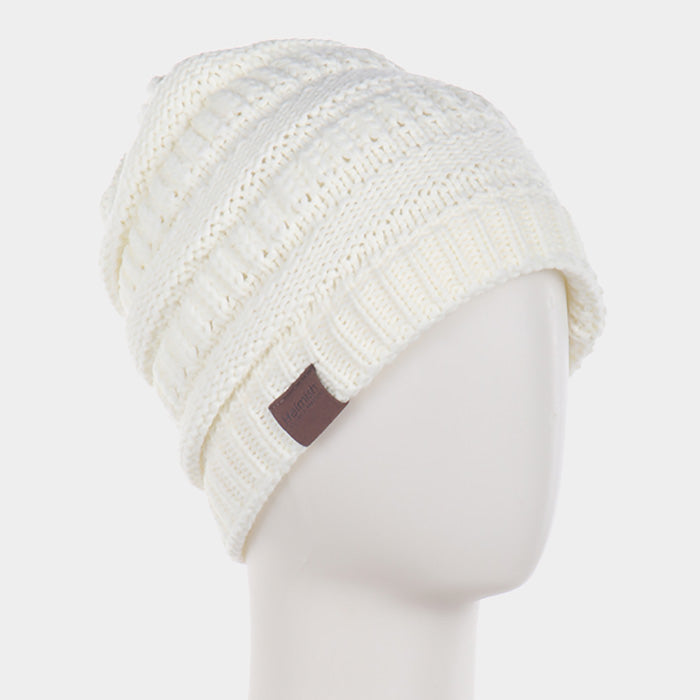HATEGORY Soft Cable Knit Beanie