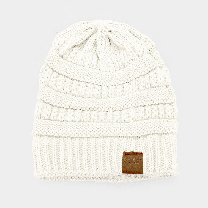 HATEGORY Soft Cable Knit Beanie