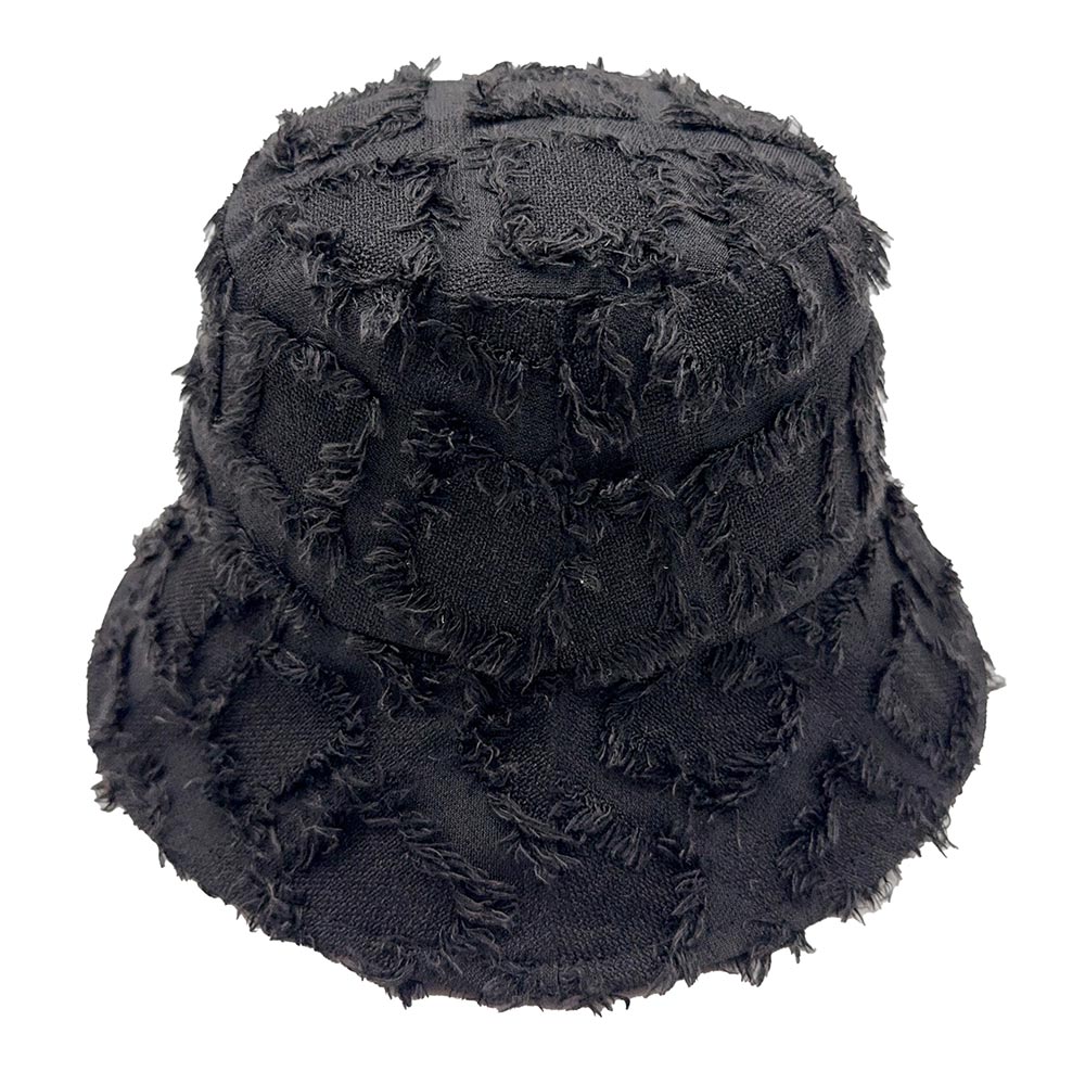 HATEGORY Distressed Denim Bucket Hat