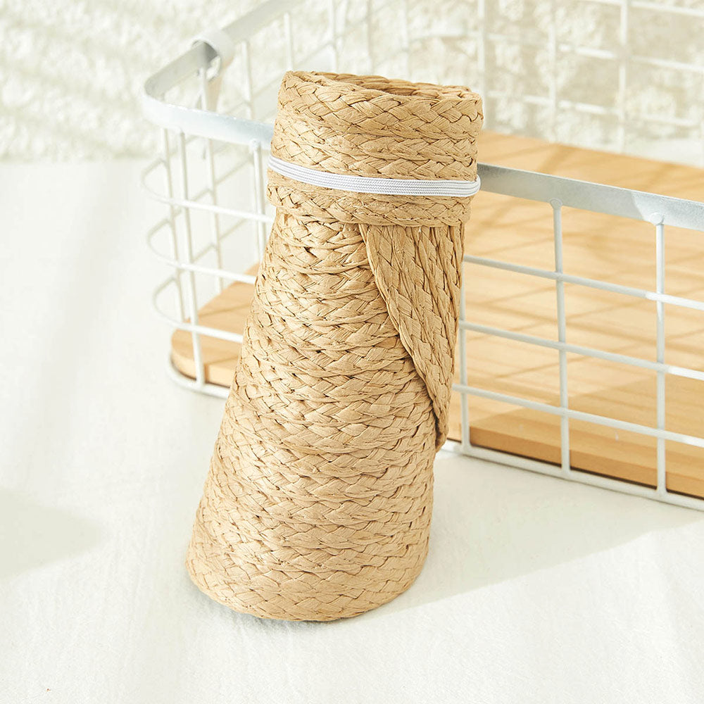 HATEGORY Foldable Straw Visor Sun Hat