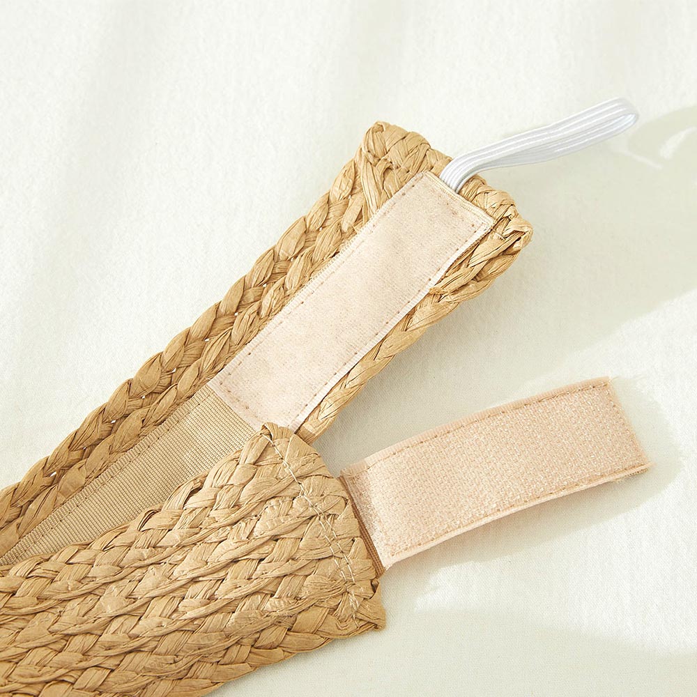 HATEGORY Foldable Straw Visor Sun Hat