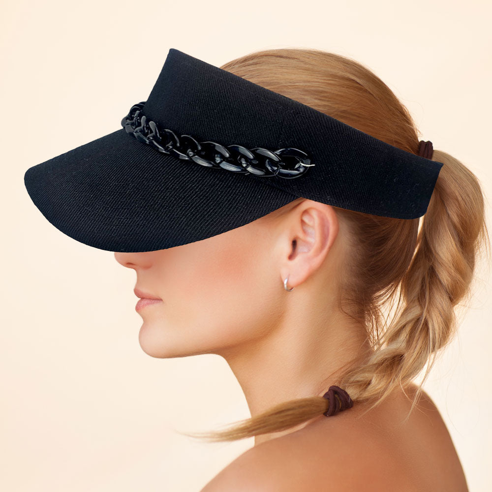 HATEGORY Chain Band Visor Hat