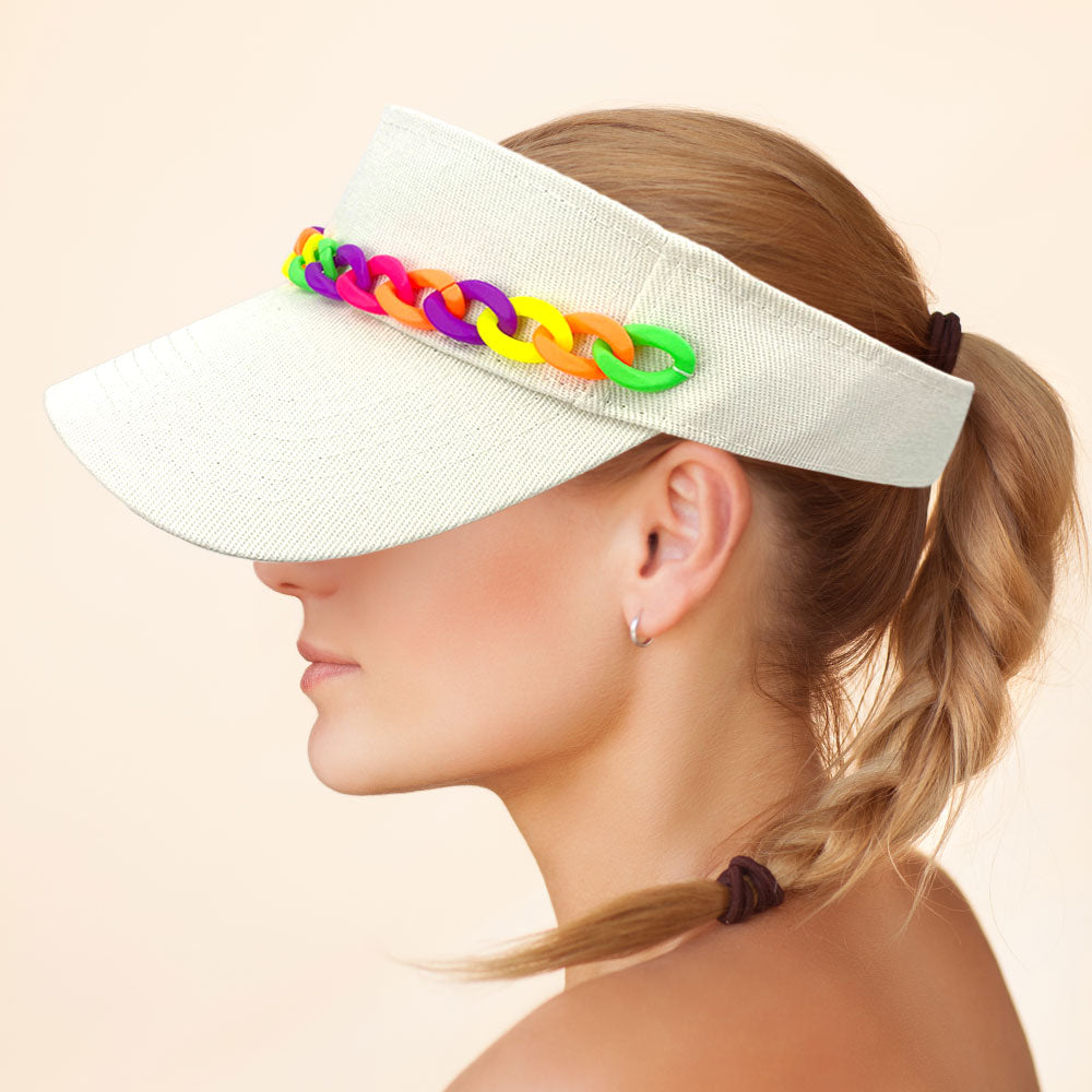 HATEGORY Chain Band Visor Hat
