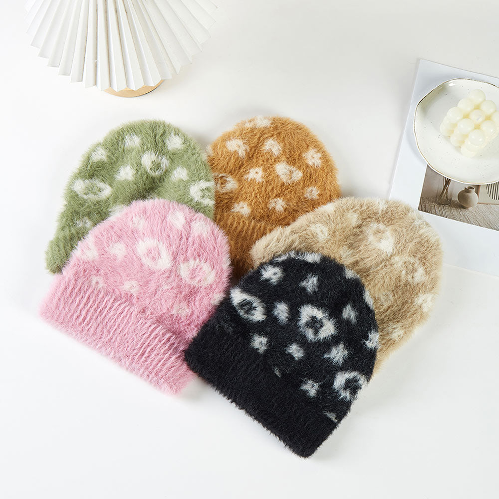 HATEGORY Leopard Patterned Beanie Hat