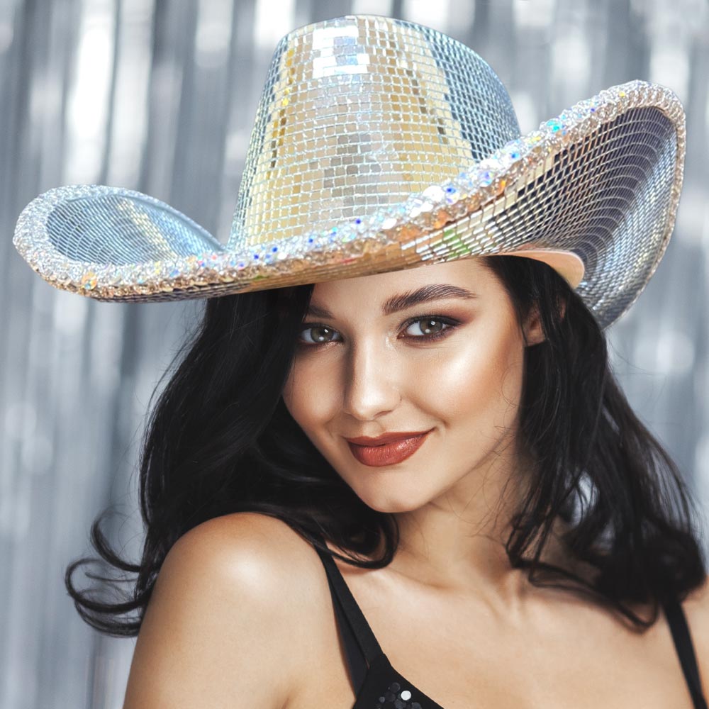 HATEGORY Glass Mirror Cowboy Hat