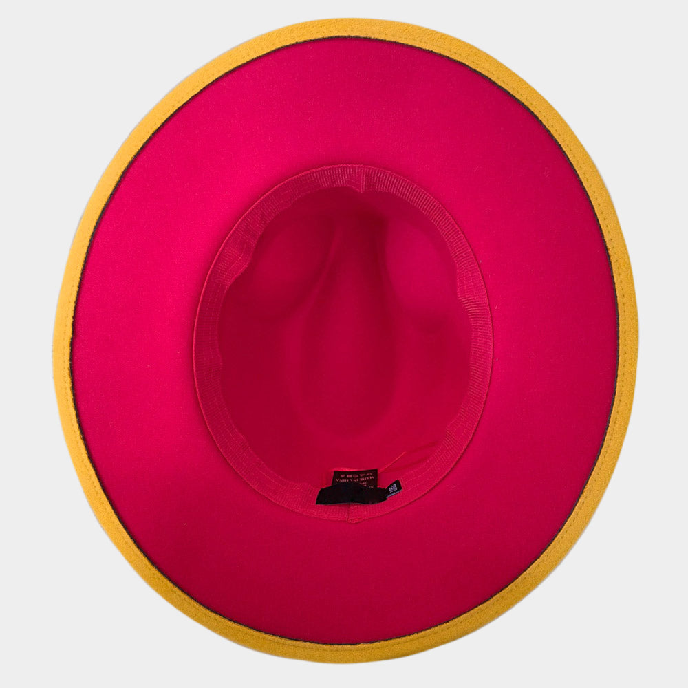 HATEGORY Belt Band Pointed Fedora Hat