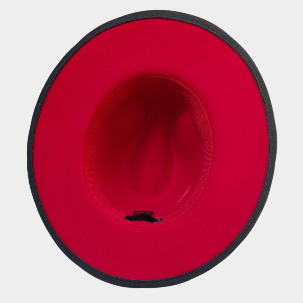 HATEGORY Belt Band Pointed Fedora Hat