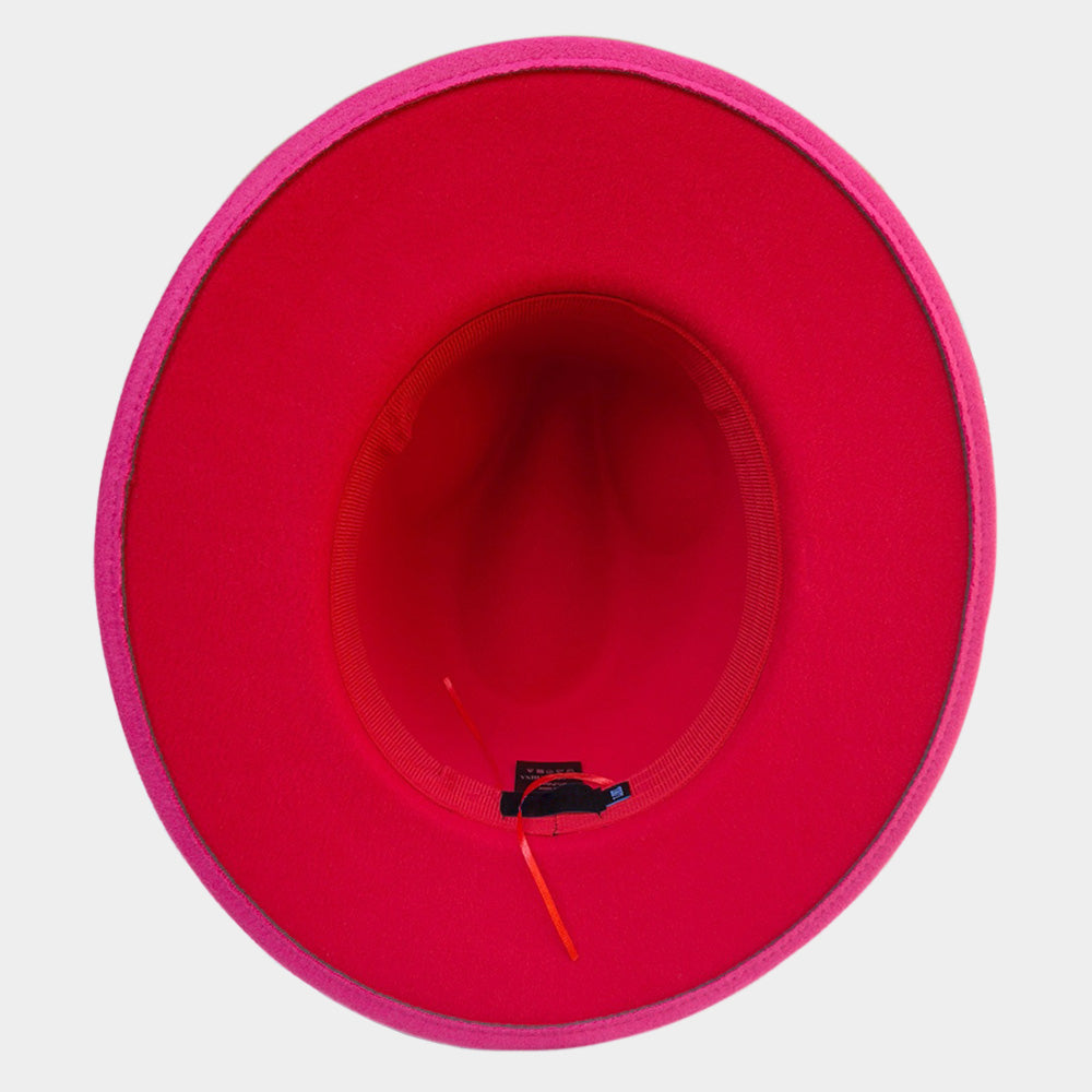 HATEGORY Belt Band Pointed Fedora Hat