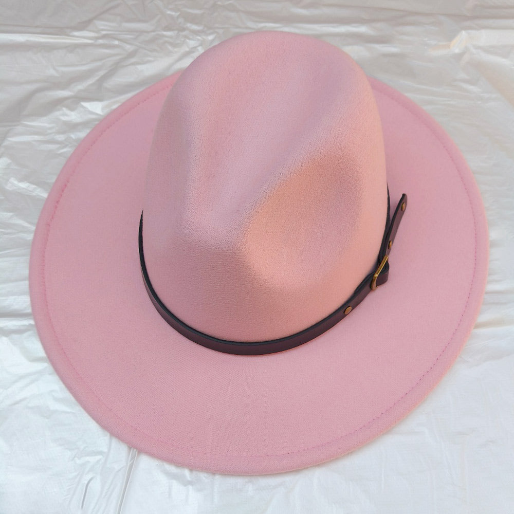 HATEGORY Belt Band Pointed Fedora Hat