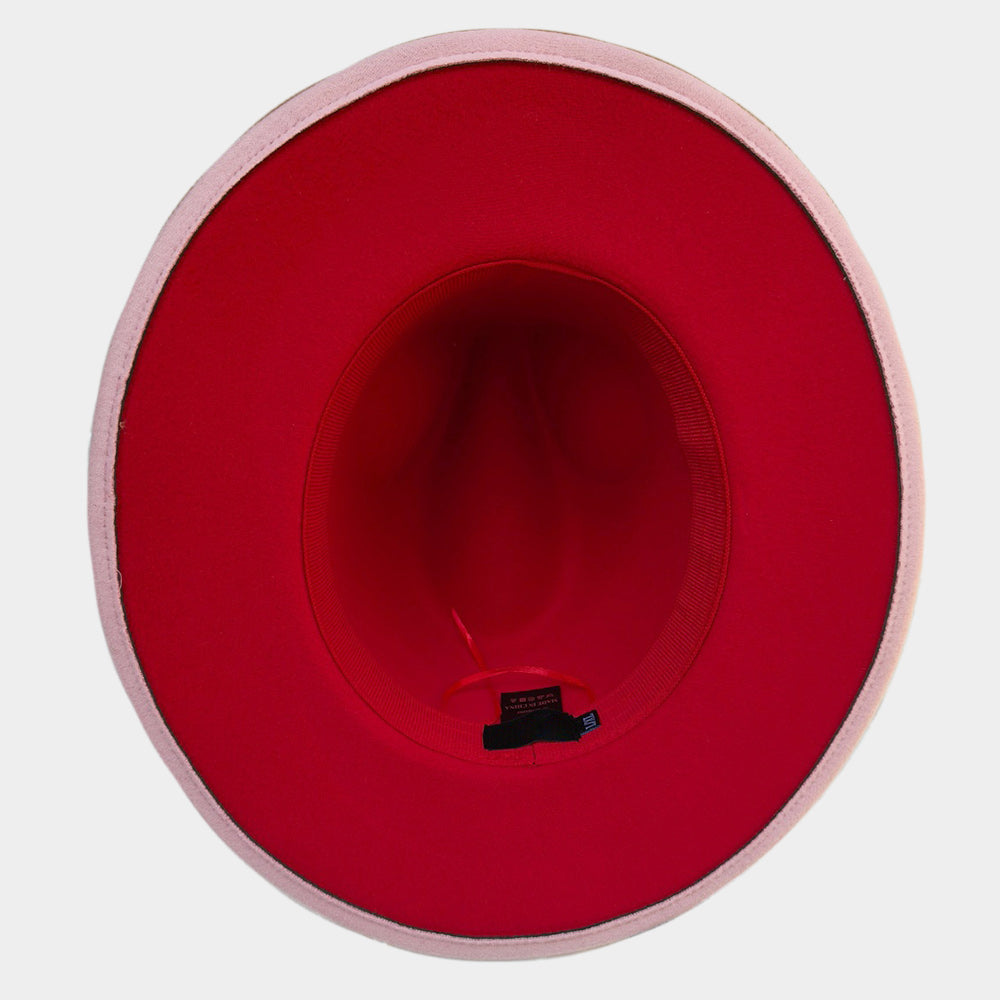 HATEGORY Belt Band Pointed Fedora Hat