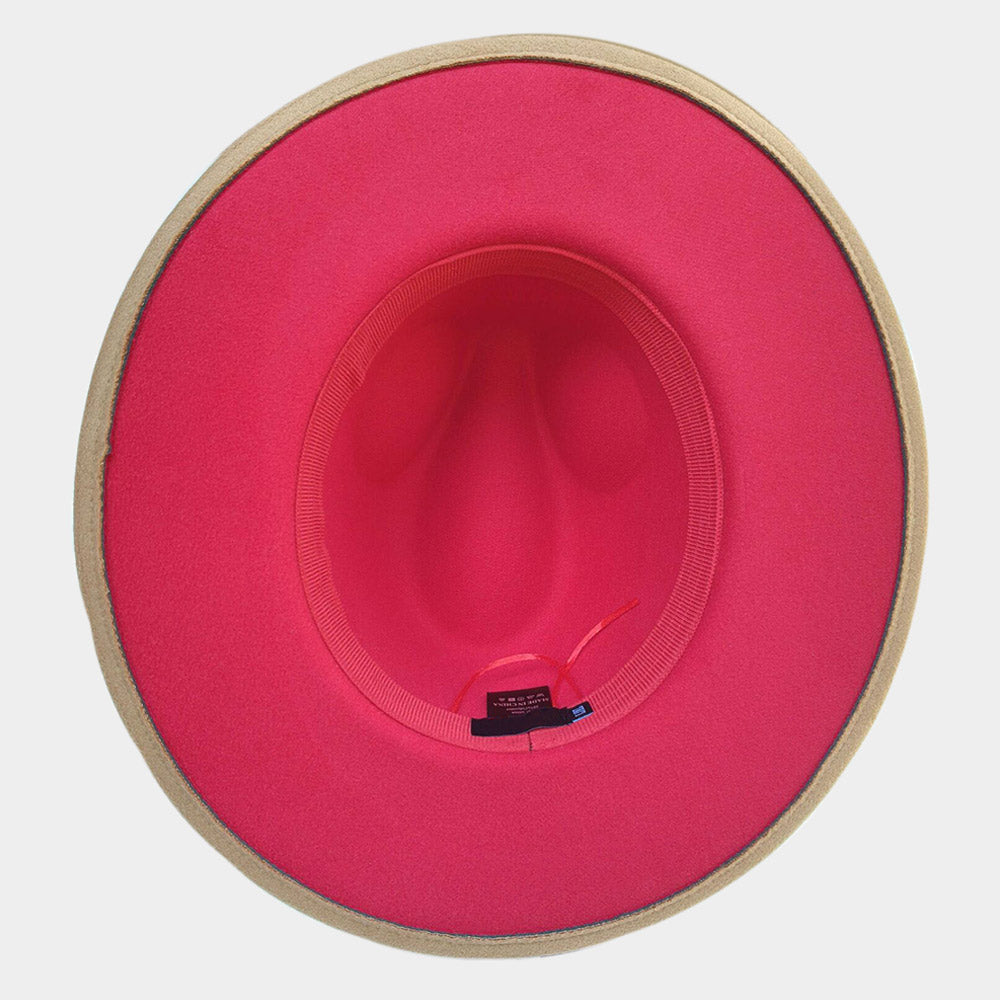 HATEGORY Belt Band Pointed Fedora Hat