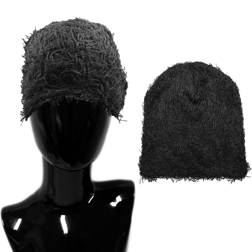 HATEGORY Fuzzy Winter Beanie Hat