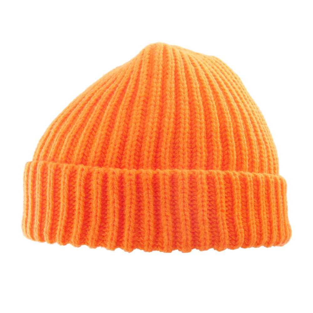 HATEGORY Ribbed Knit Cuffed Beanie Hat