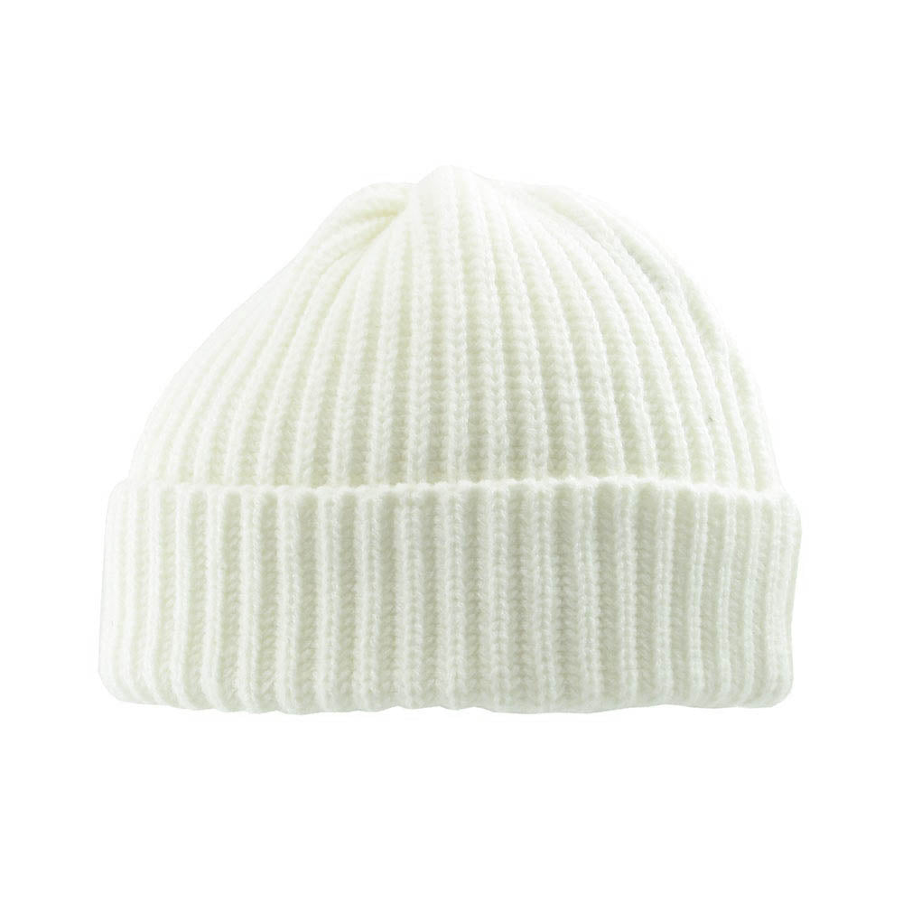 HATEGORY Ribbed Knit Cuffed Beanie Hat