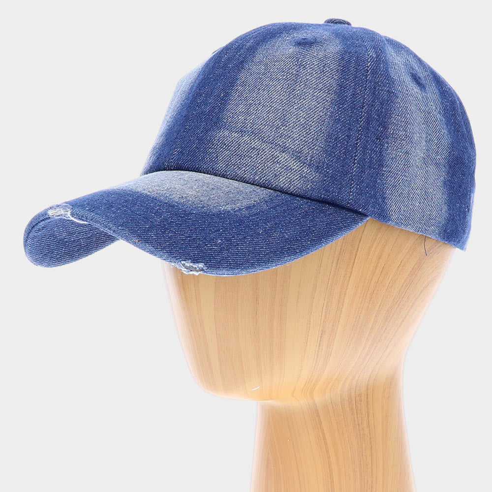 HATEGORY Denim Baseball Cap