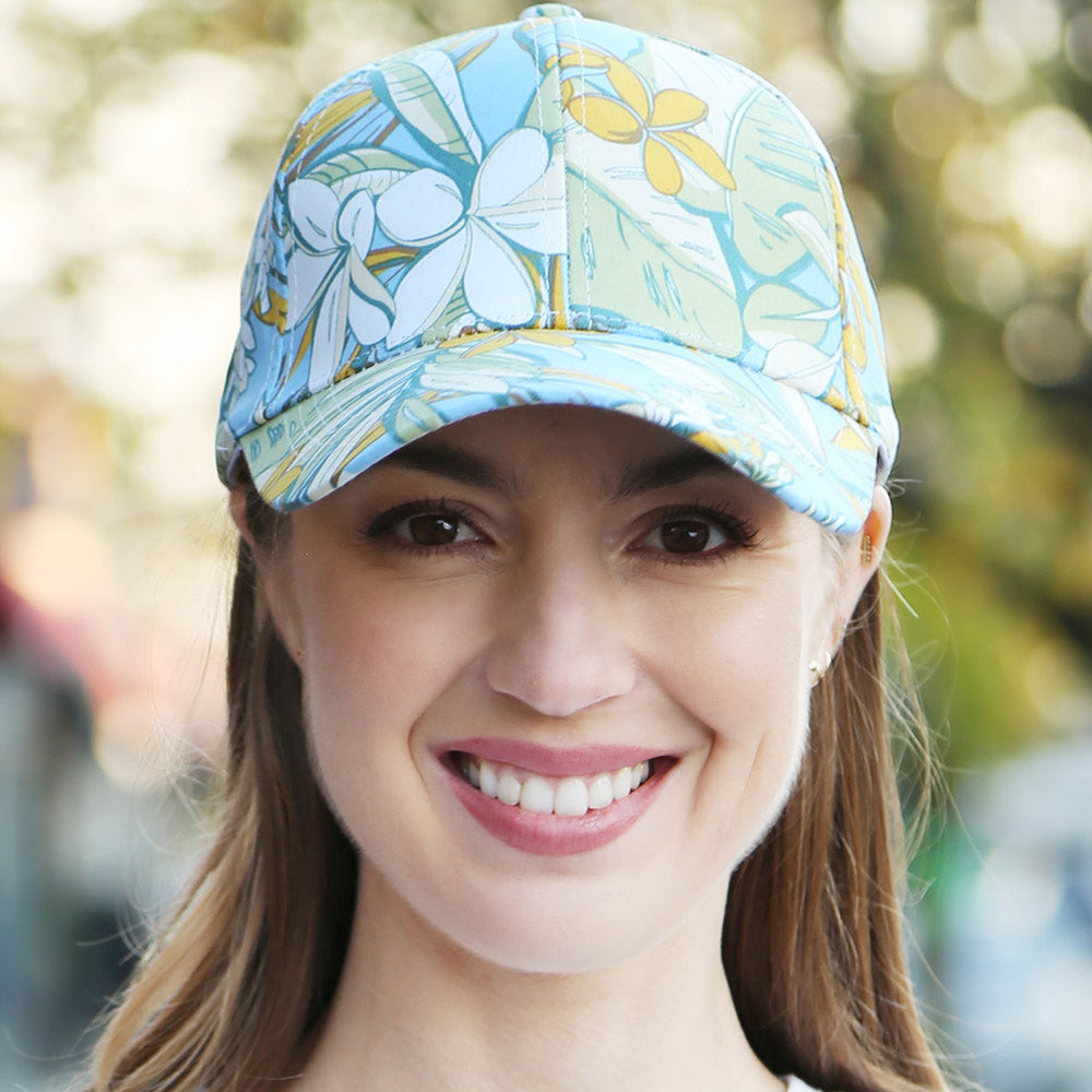 HATEGORY Floral Patterned Baseball Cap