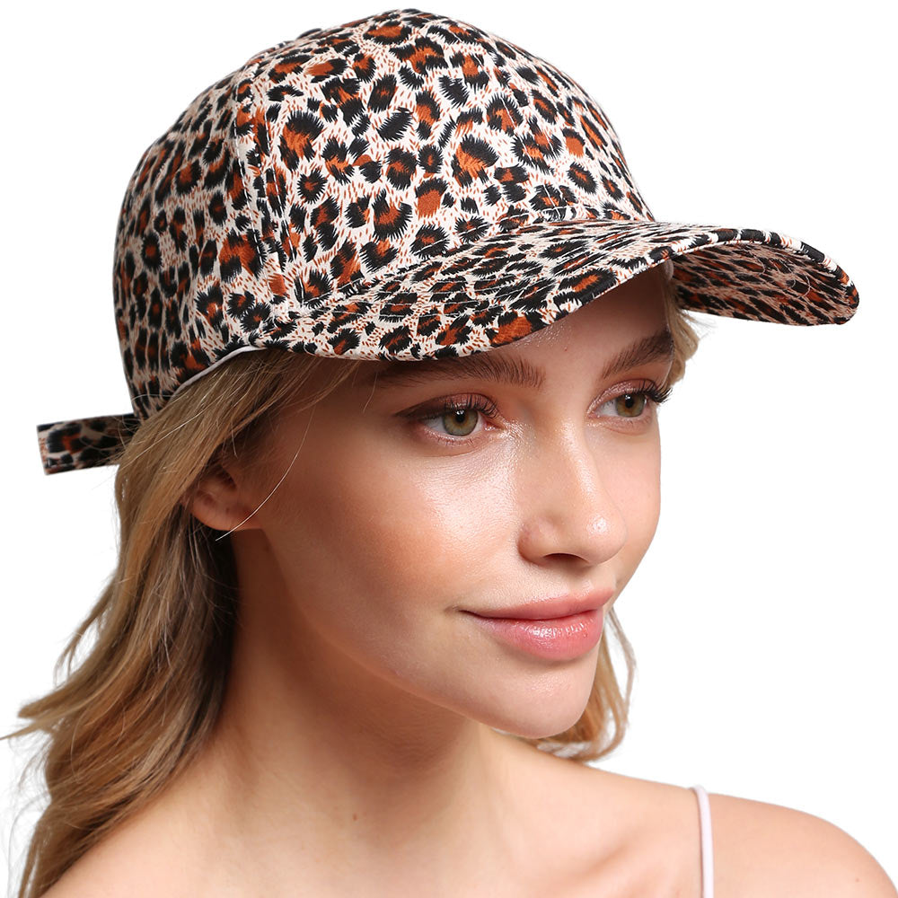 HATEGORY Leopard Patterned Baseball Cap