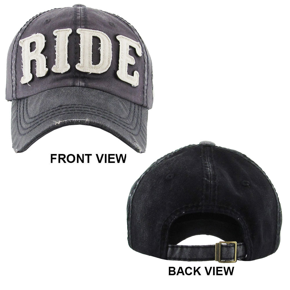HATEGORY Ride Message Vintage Baseball Cap