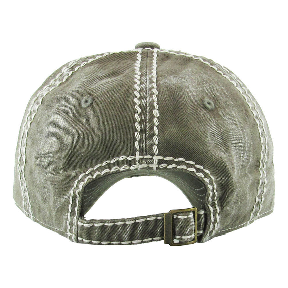 HATEGORY Beer Message Bear Antler Vintage Baseball Cap