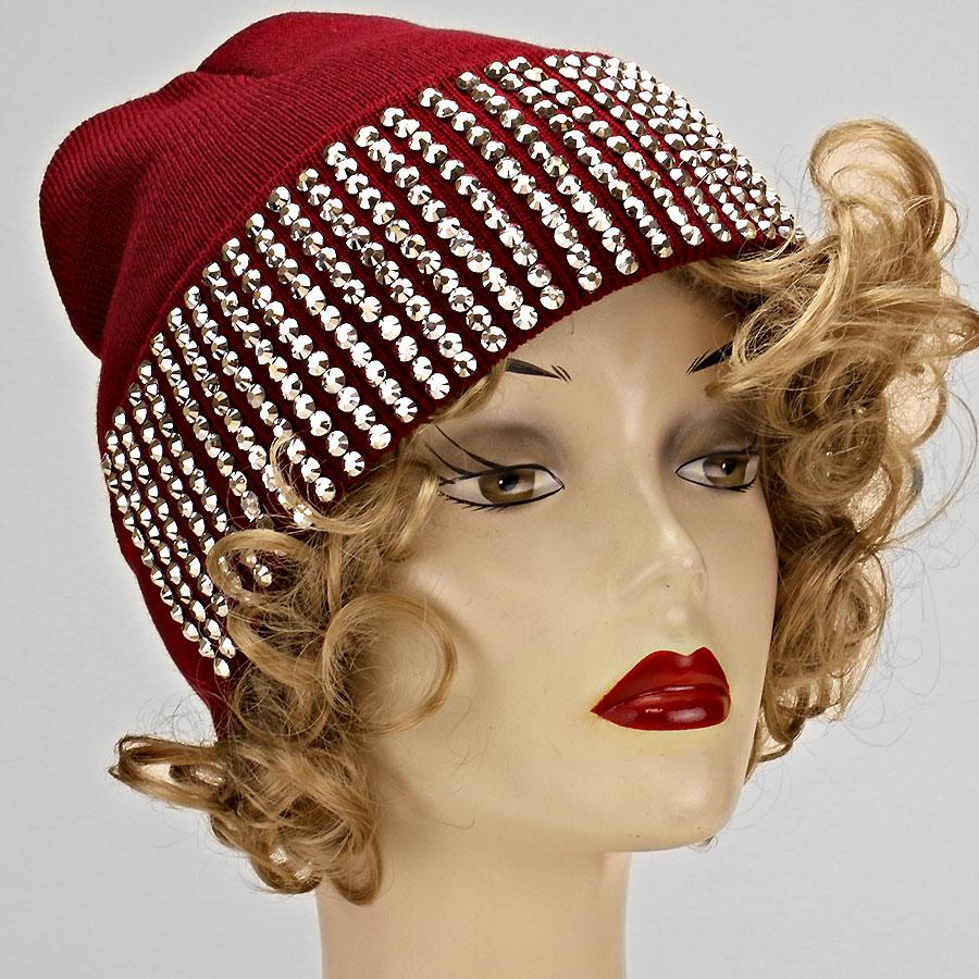 HATEGORY Bling Crystal Detail Beanie